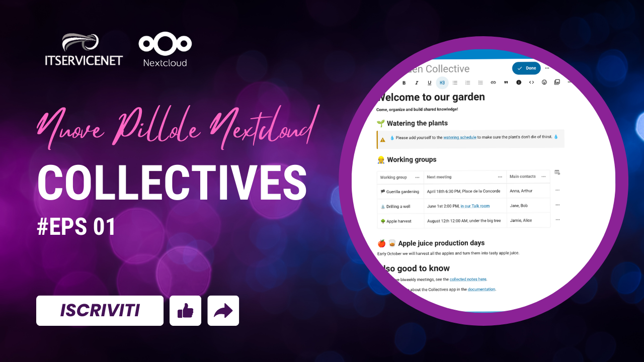 Nextcloud Collectives